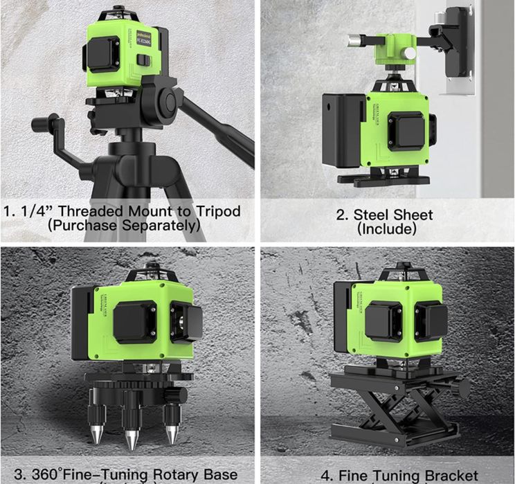 Laser autonivelante linha verde com comando