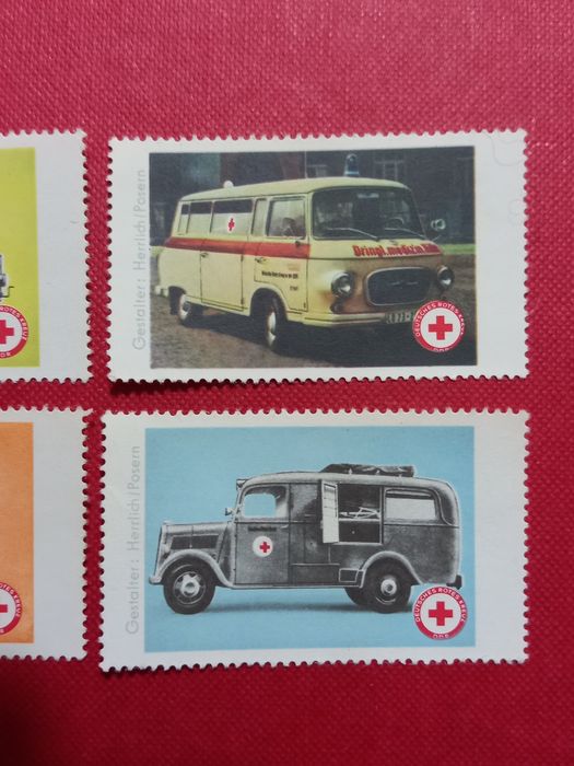 Znaczki Czerwony Krzyż DDR