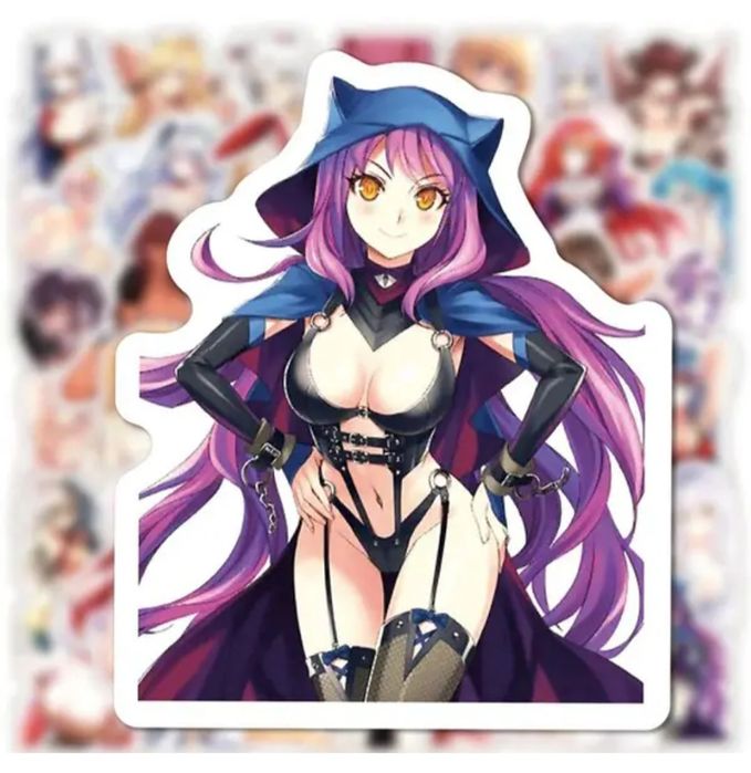 Стикеры водонепроницаемые наклейки аниме хентай набор тянки