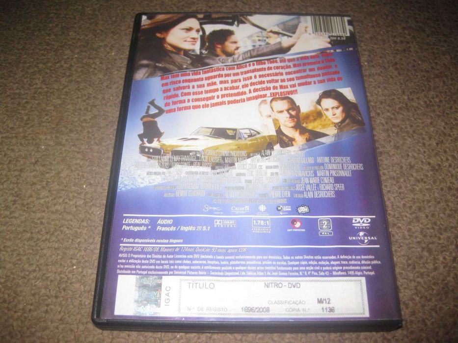 DVD "Nitro" com Guillaume Lemay-Thivierge