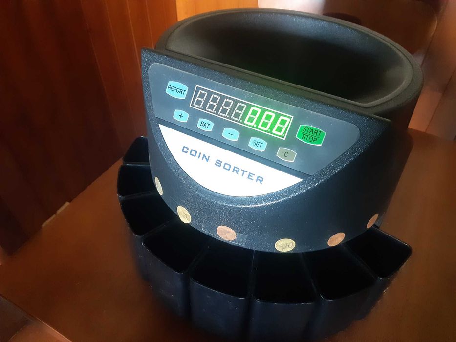 Maquina contar moedas euros