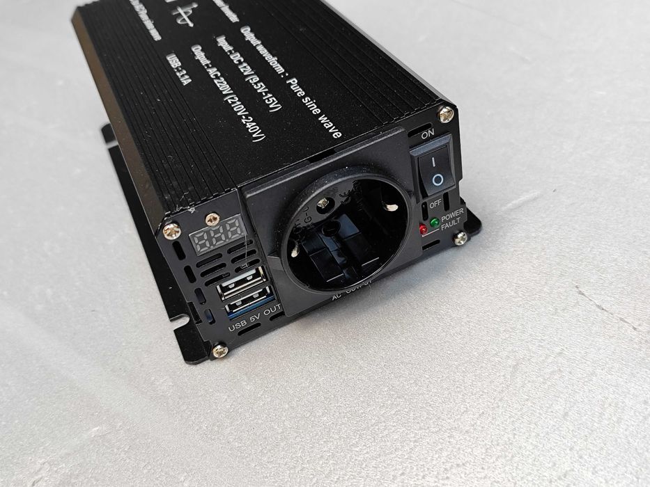 Інвертор із Чистим Синусом безшумний 12V-220 FOVAL 1500W-2200-3000