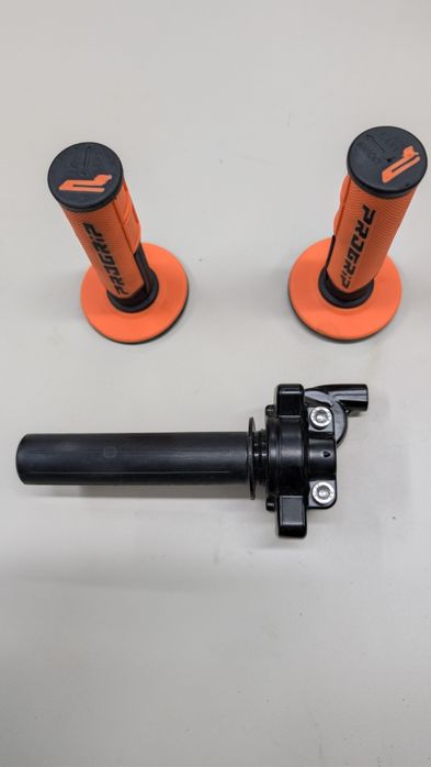 Ендуро ручка газу короткохідна 95 градусів otom + гріпси