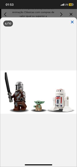 LEGO Star Wars N-1 Starfighter Mando e Grogu: Por abrir.
