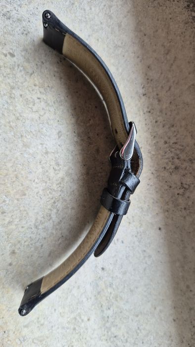 Bracelete relógio pele