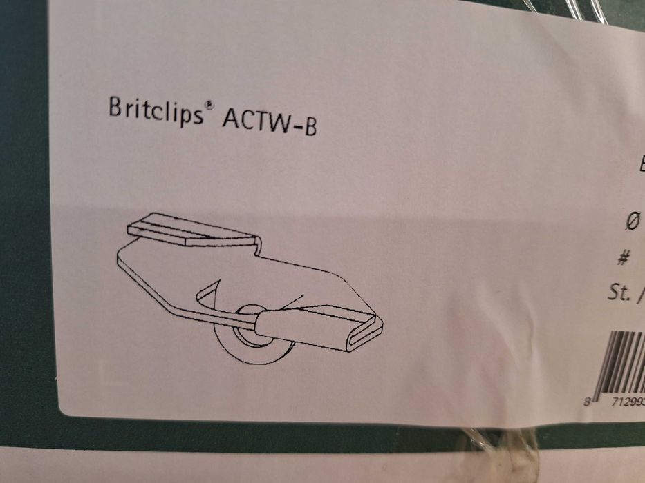 Walraven wieszak do szyldów Britclips ACTW-B fi6