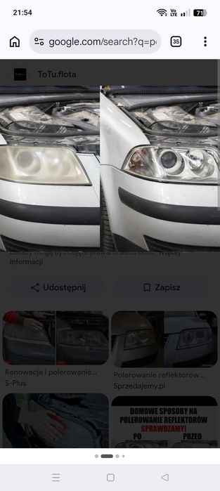 Naprawa podsufitek i regeneracja reflektorów
