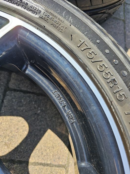 Alufelgi 15" 3x112 Smart for Two. KBA 47197, KBA 47198 + dystanse.