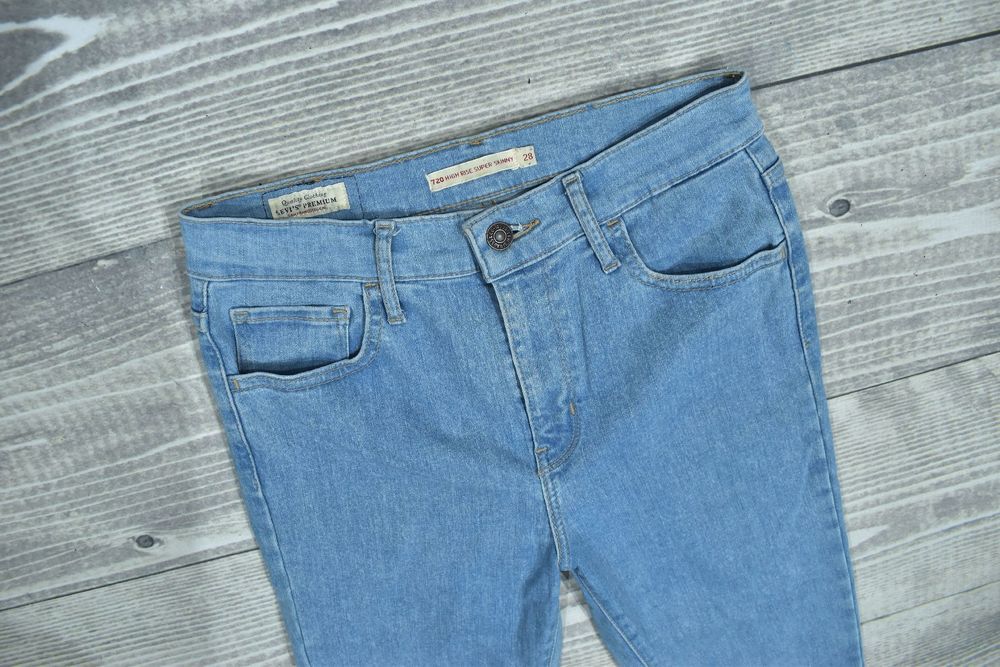 Levis 720 High Rise Super Skinny Spodnie Damskie Jeansy W28 L30