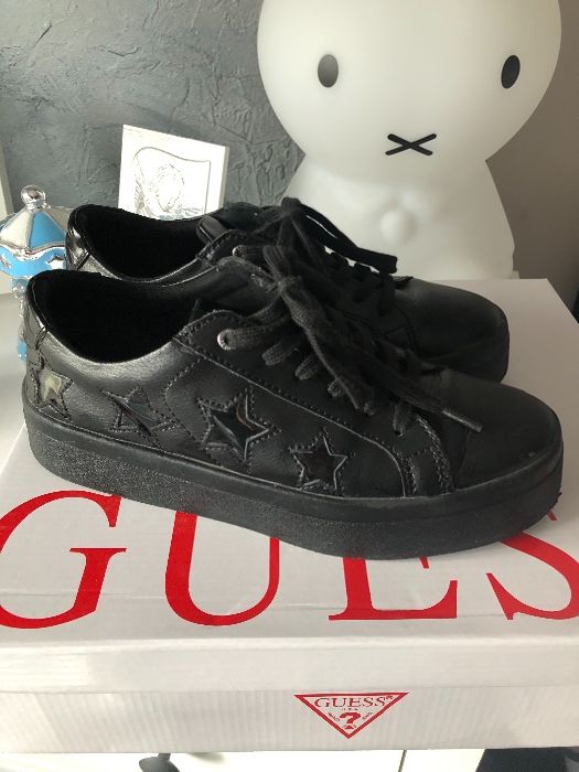 Sneakersy trampki guess czarne r.38