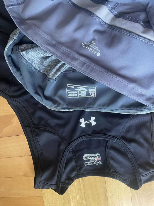 Legginsy ATHLETA NEW BALANCE rozm.42 44 bokserka UNDER ARMOUR rozm. XL