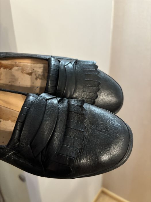 Buty na koturnie czarne 36