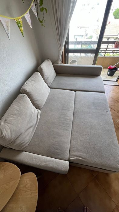 Sofá cama Ikea FRIHETEN bege