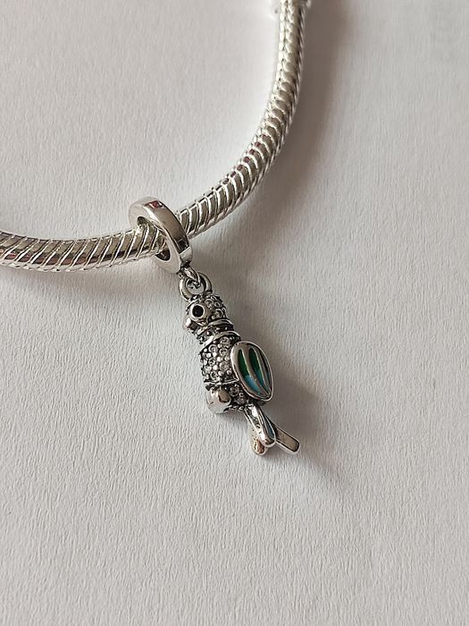 Charm's srebrny zawieszka ptaszek papuga srebro S925