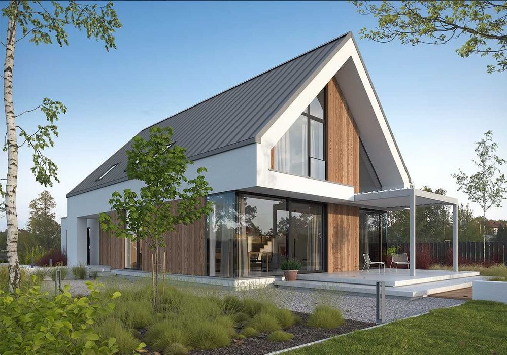 Dom wolnostojący 168 m2 w stanie deweloperskim Nadarzyn - Projekt Doskonały 2