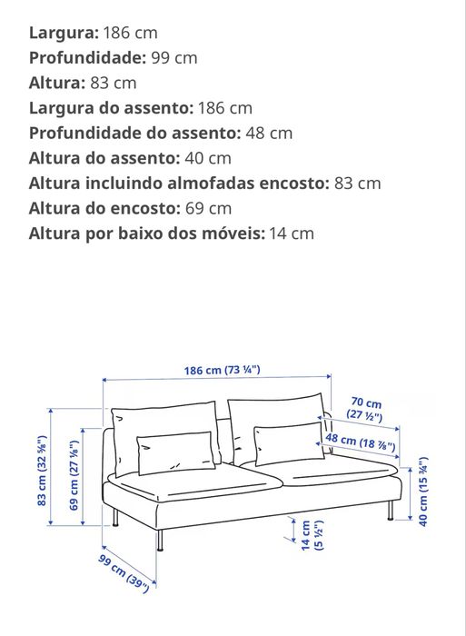 Sofa modular IKEA com capas extra