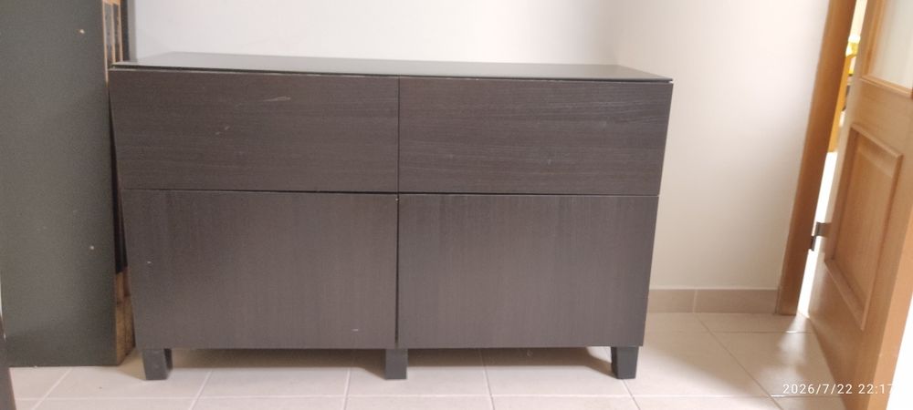 Aparador IKEA preto/castanho