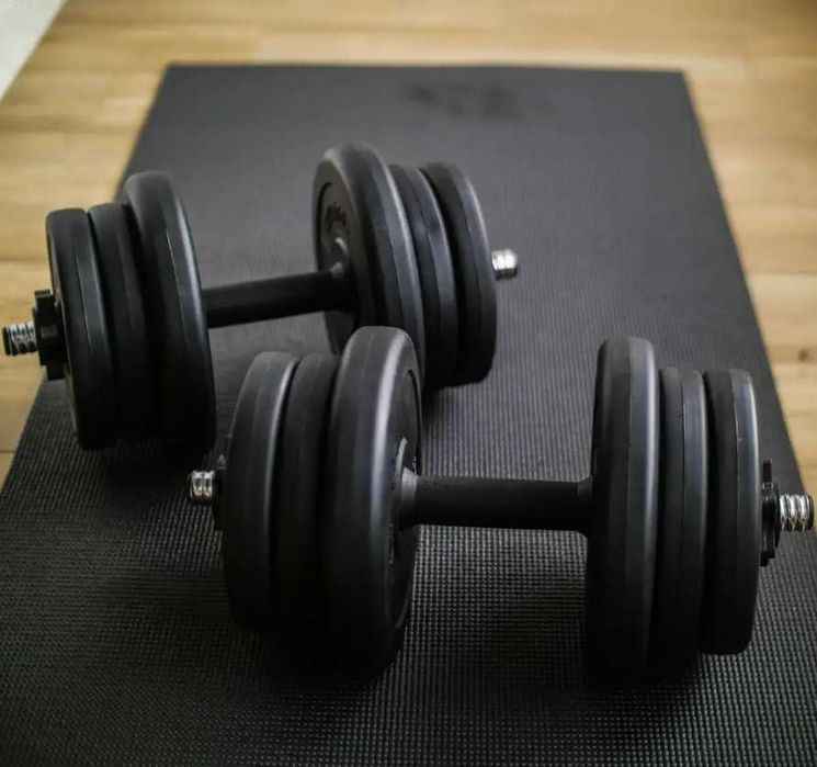 Розбірні гантелі 2шт по 18.5кг гантели наборные с дисками