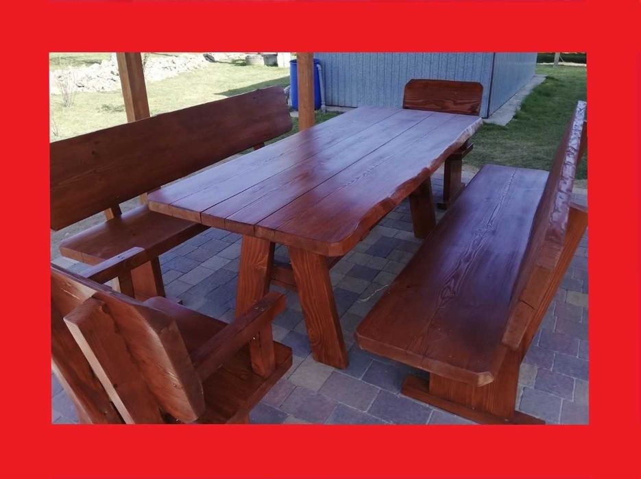 WYPRZEDAŻ! Góralskie Meble Ogrodowe z litego drewna, meble do ogrodu