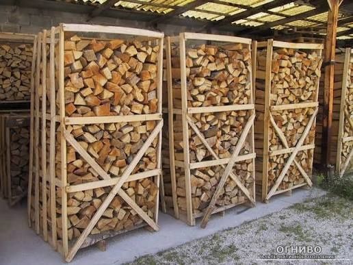 Дрова  твердих порід   Дуб  Акацыя