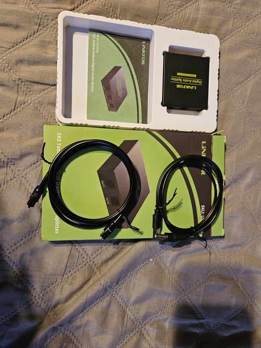 LiNKFOR 1X3 TOSLINK Optical Digital Audio Splitter Nowa cena