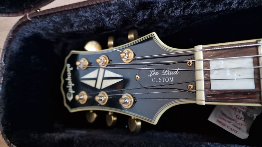 Epiphone Les Paul Custom Ebony canhoto/esquerdino
