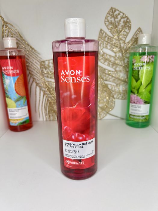 Żel pod prysznic avon Malina z czara porzeczka 500ml