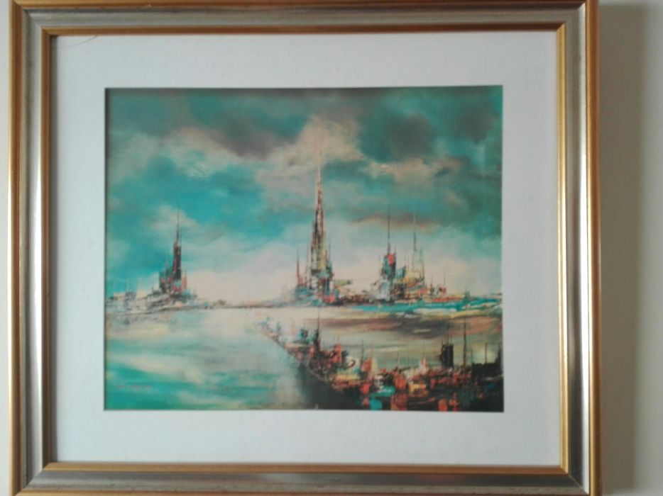 4 Lindos Quadros. 2 futuristas, 1 étnico/elefante indiano e 1 Clássico