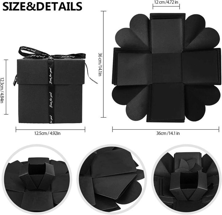 Caixa de presente de bricolage, álbum de fotos