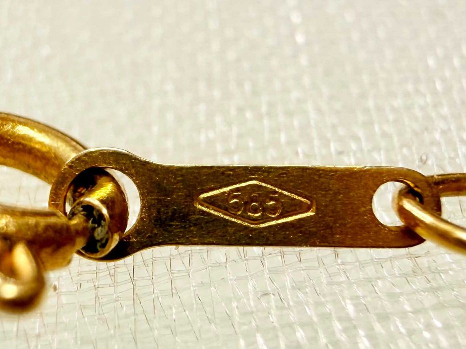 Złoty łańcuszek pr. 585 1,54g dł. 46cm UŻYWANY