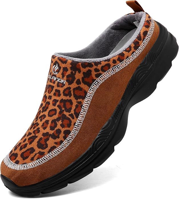 Unisex Clogs - Breathable Mesh, Non-Slip MD Sole - 39 Leopard