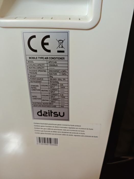 Ar condicionado portátil daitsu