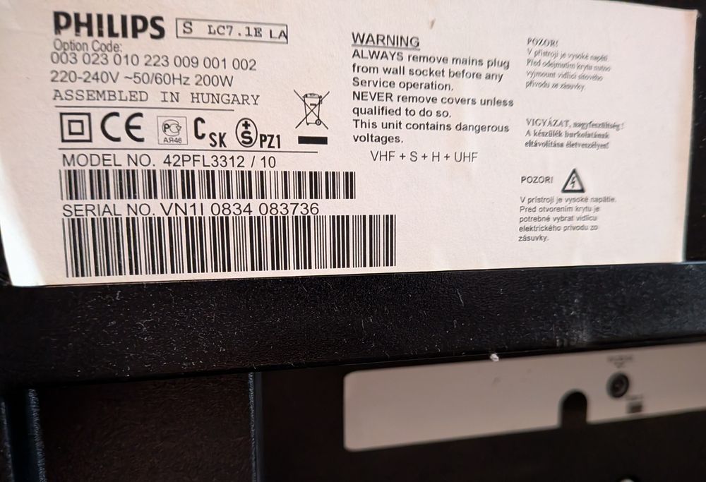 TV Philips 42 telewizor + dekoder Skymaster