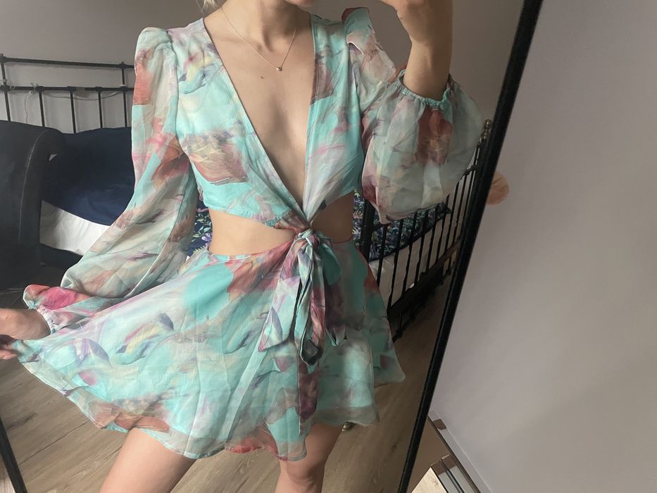 Komplet bluzka spodenki shein kombinezon