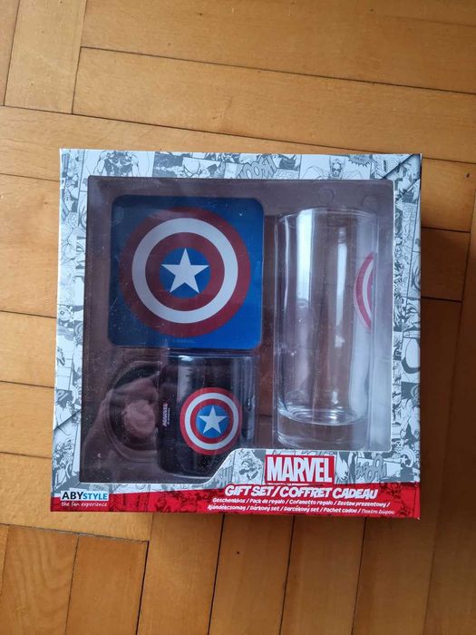 zestaw AbyStyle MARVEL szklanka, kubek i podkładka /nowe