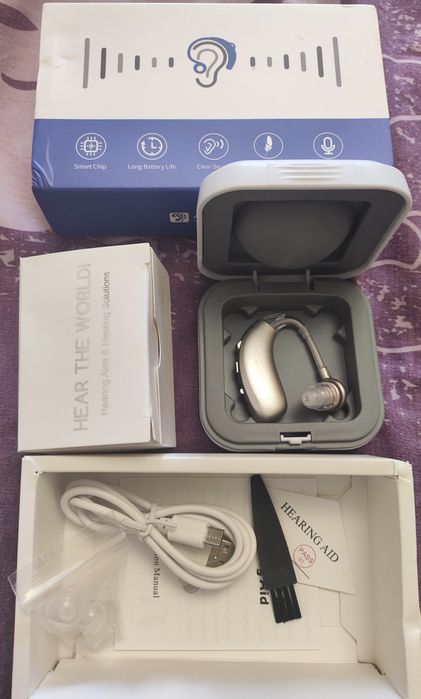 Слуховой аппарат AXON цифровой micro usb с тональной регулировкой