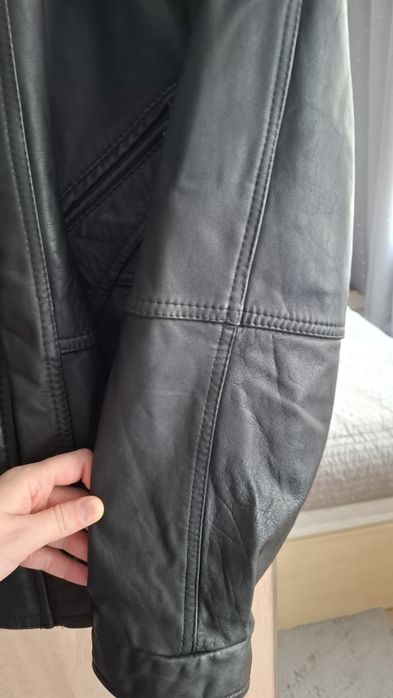 Kurtka męska skórzana z PRL-u