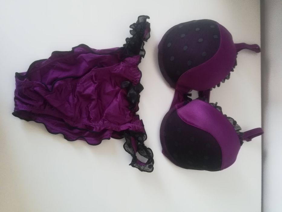 TRIUMPH 75B, bielizna rozm.36, stanik, biustonosz, figi.