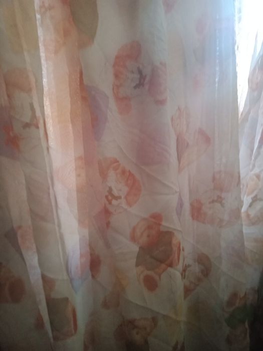Шикарная тюль,в детскую комнату и белым в любое помещение,распродажа