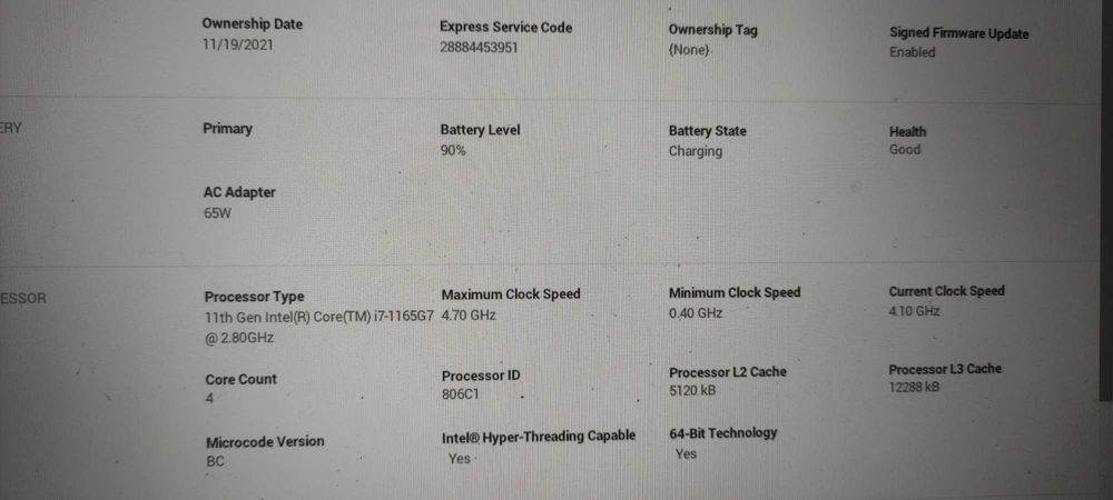 bateria DELL V6W33 Inspiron 5410 2-IN-1 7415 2-IN-1