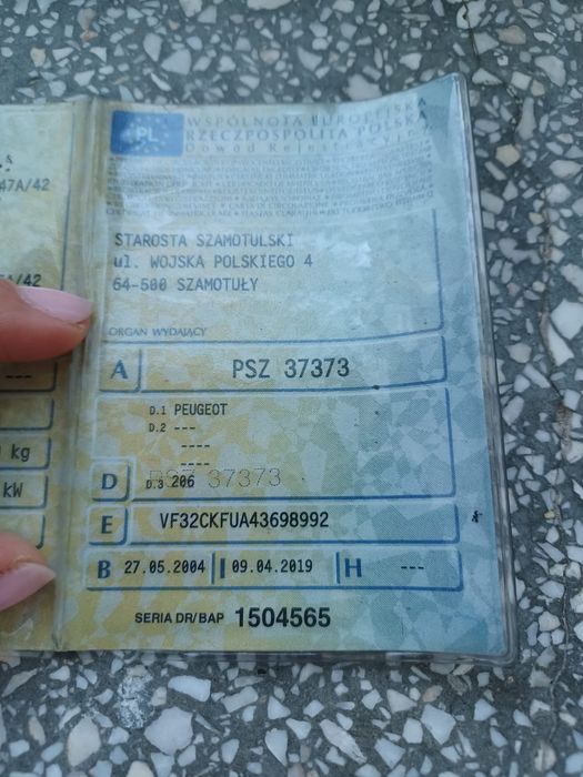 Peugeot 206 1,3 rocznik 2004