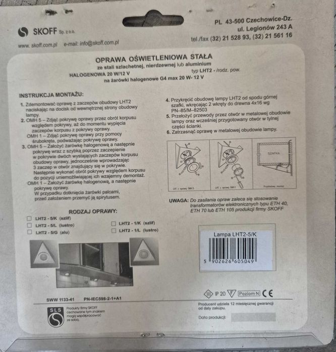 Oświetlenie podszafkowe kuchenne
