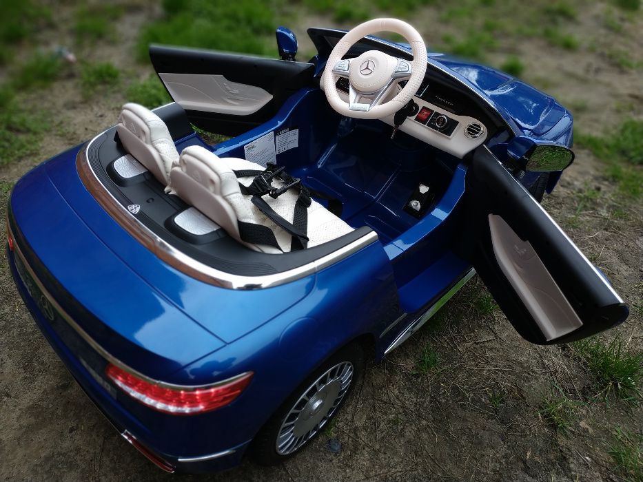 Auto na Akumulator Mercedes Maybach # Skóra Lakier