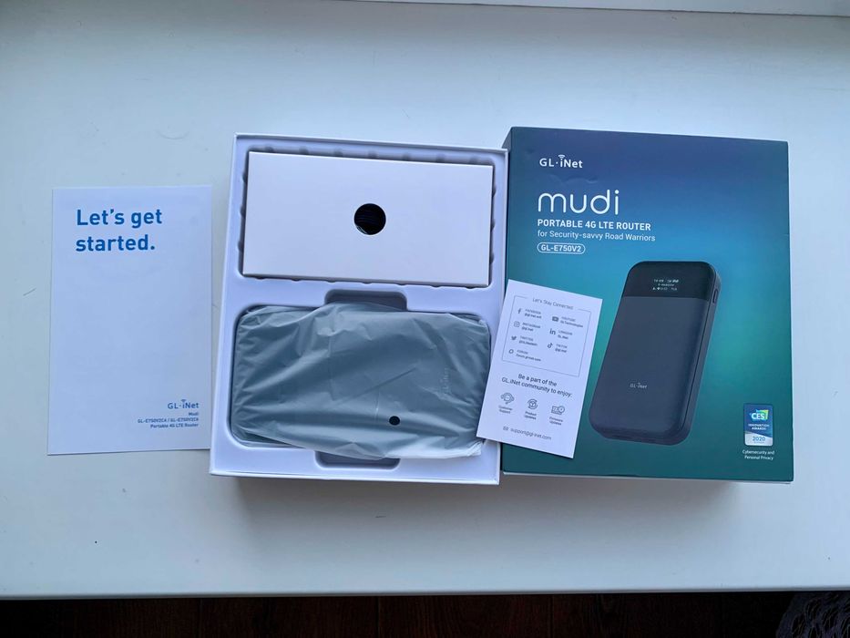 GL.iNet Mudi GL-E750V2 OpenWrt 4G Wi-Fi роутер (OpenVPN,TOR,WireGuard)