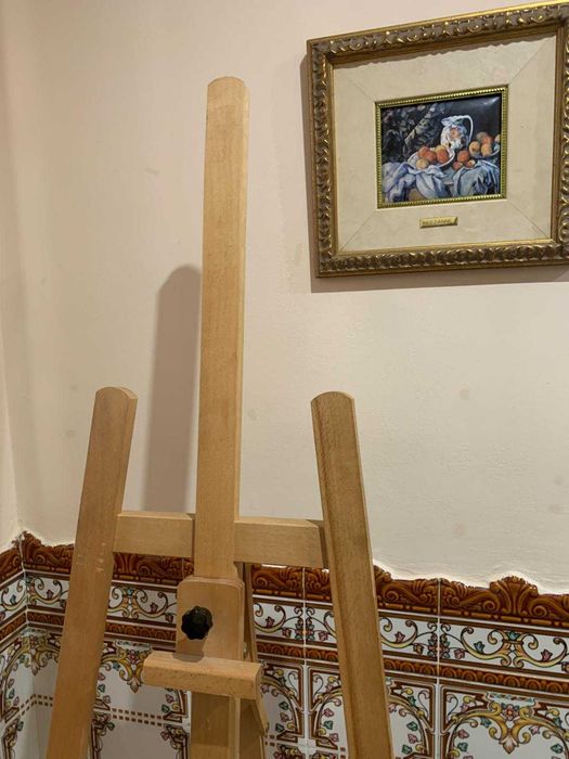 Cavalete de madeira para Belas Artes
