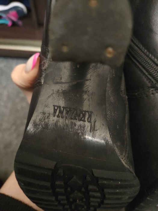 Черевики шкіряні RENZANA на підборах 36 розмір