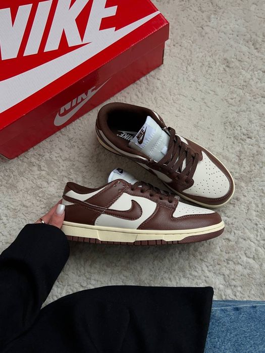Nike Dunk Low Brown White (Cacao / Chocolate) Найк Взуття Кросівки ТОП