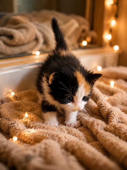 Gatinho Bébe da raça  Bosque da Noruega