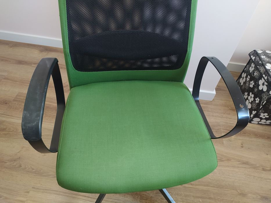 Krzesło biurowe ikea zielone