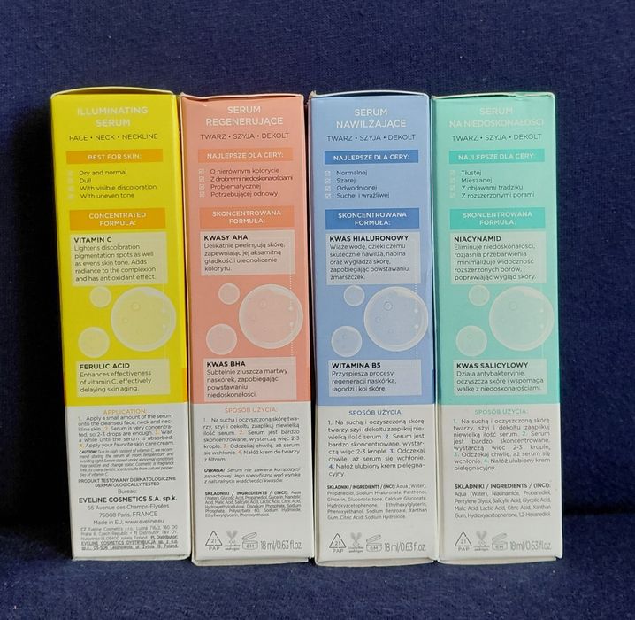 NOWE Serum Eveline 20 zł/szt.